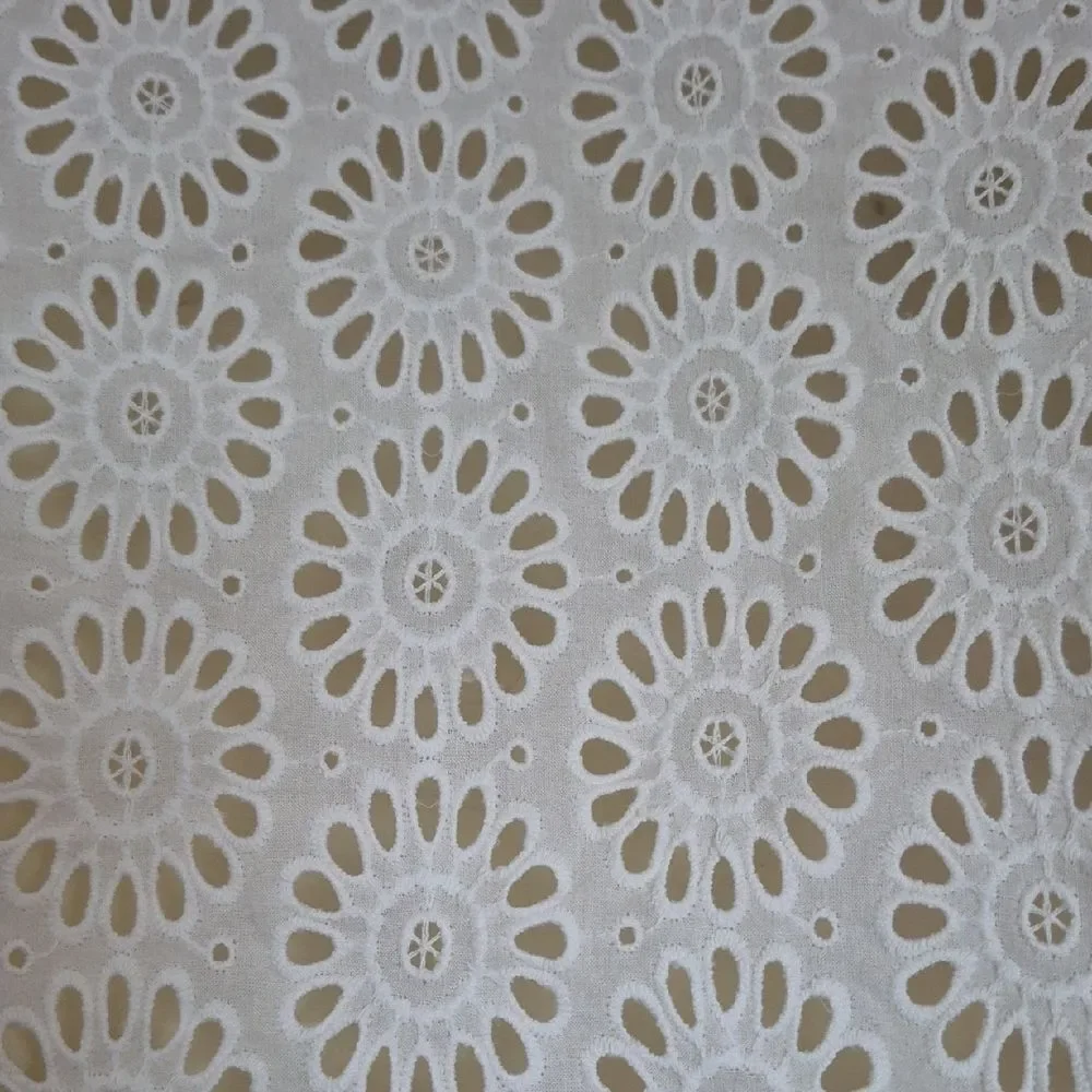 Guess White Embroidered Eyelet Button-Down Shirt - Picture 7 of 16